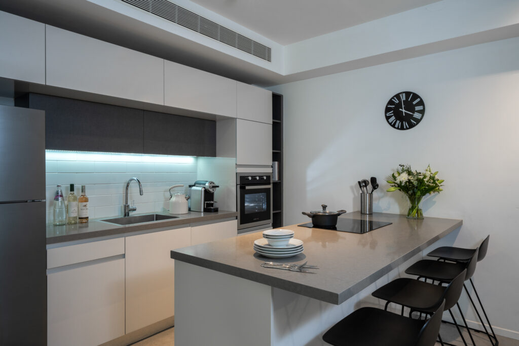 Two Bedroom Apartment With Balcony - Kitchen